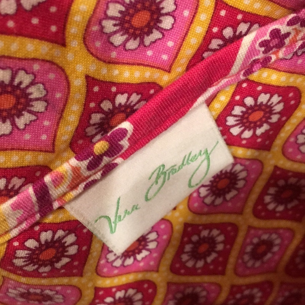 vintage Vera Bradley retired color Raspberry fizz quilted cotton tote bag - Picture 5 of 5